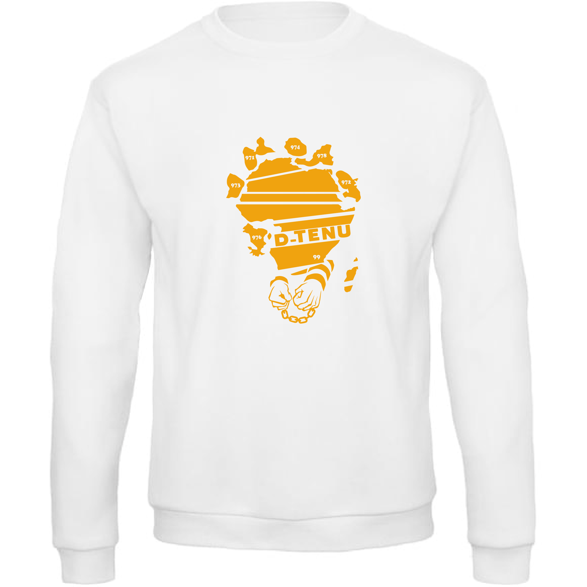 SWEAT BLANC DIASPORA JAUNE
