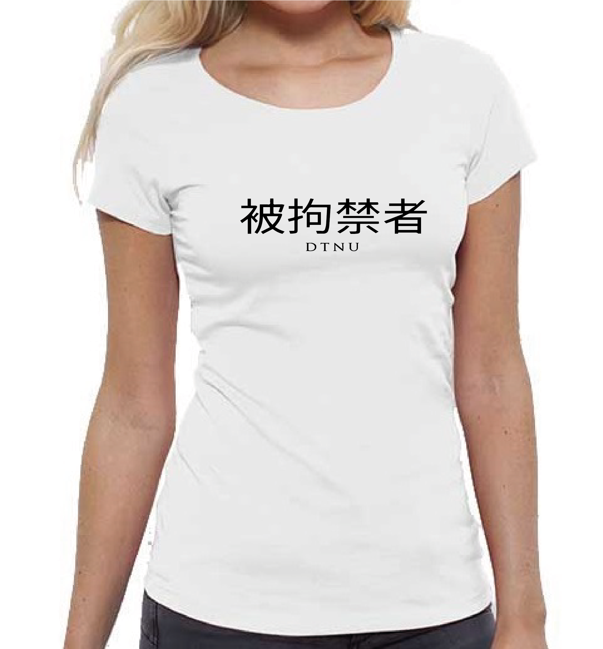 T-SHIRT BLANC ASIAT NOIR