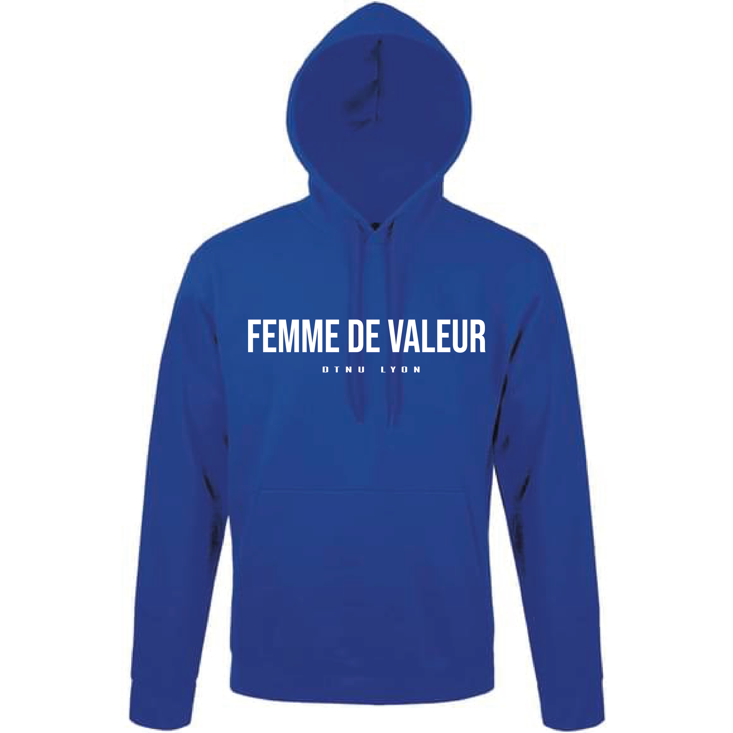 SWEAT FEMME DE VALEUR ROYAL LOGO BLANC - Dtenu Store SWEAT FEMME DE VALEUR ROYAL LOGO BLANC - Dtenu Store
