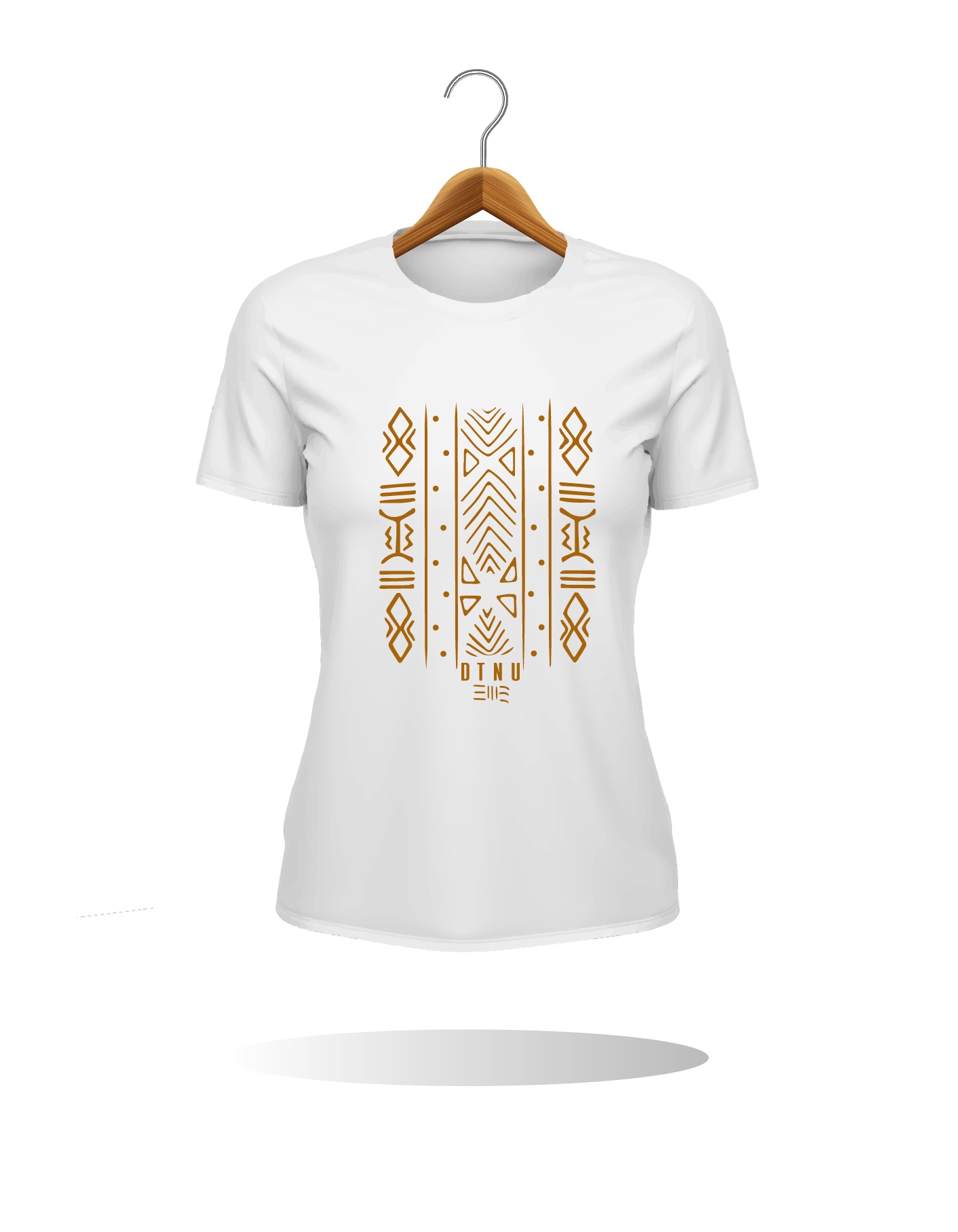 T-SHIRT BLANC FEMME BEAU GOLAN LOGO OR - Dtenu Store T-SHIRT BLANC FEMME BEAU GOLAN LOGO OR - Dtenu Store