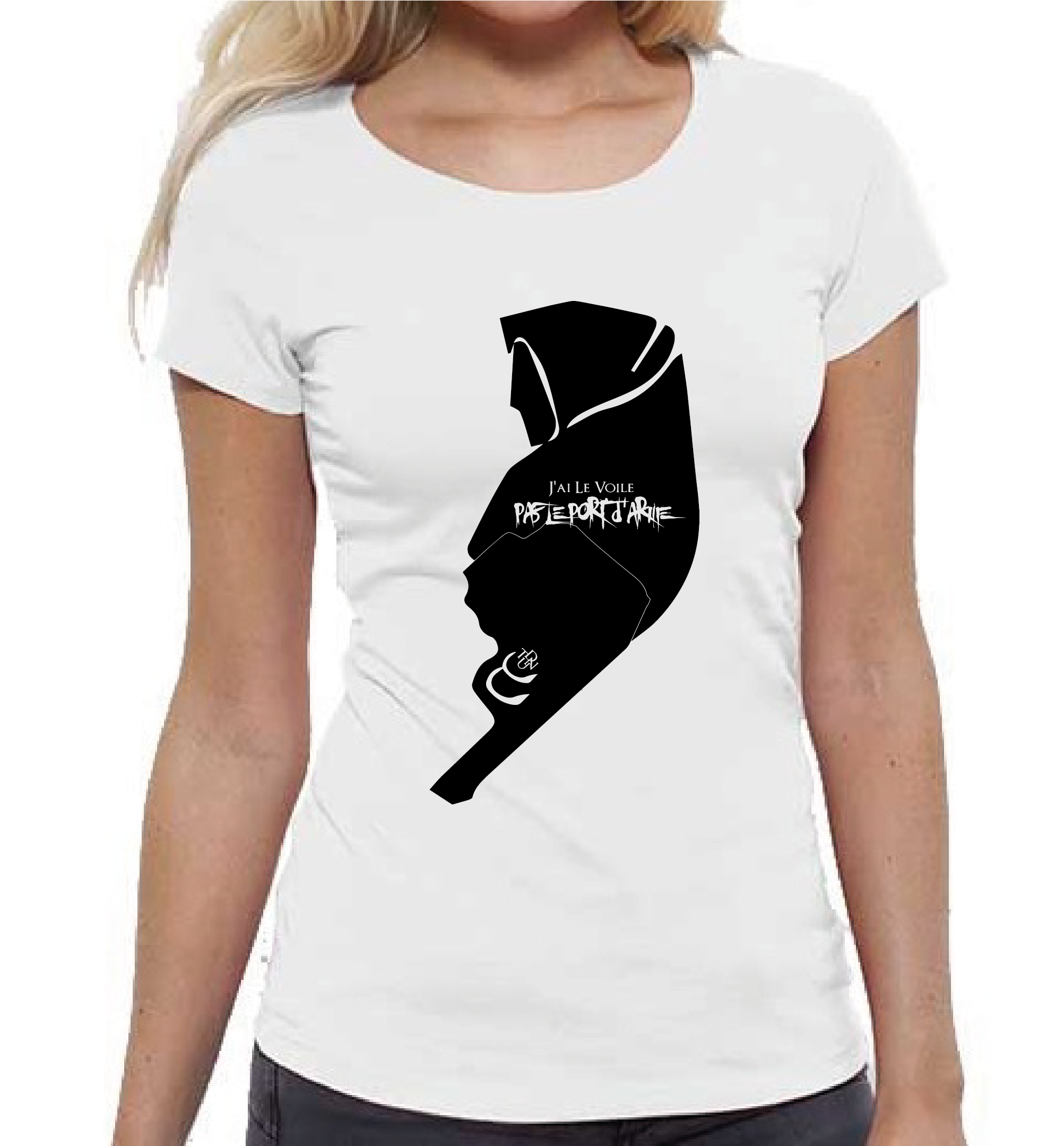 T-SHIRT BLANC VOILE - Dtenu Store T-SHIRT BLANC VOILE - Dtenu Store