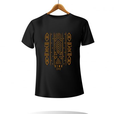 T-SHIRT NOIR BEAU GOLAN LOGO OR - Dtenu Store