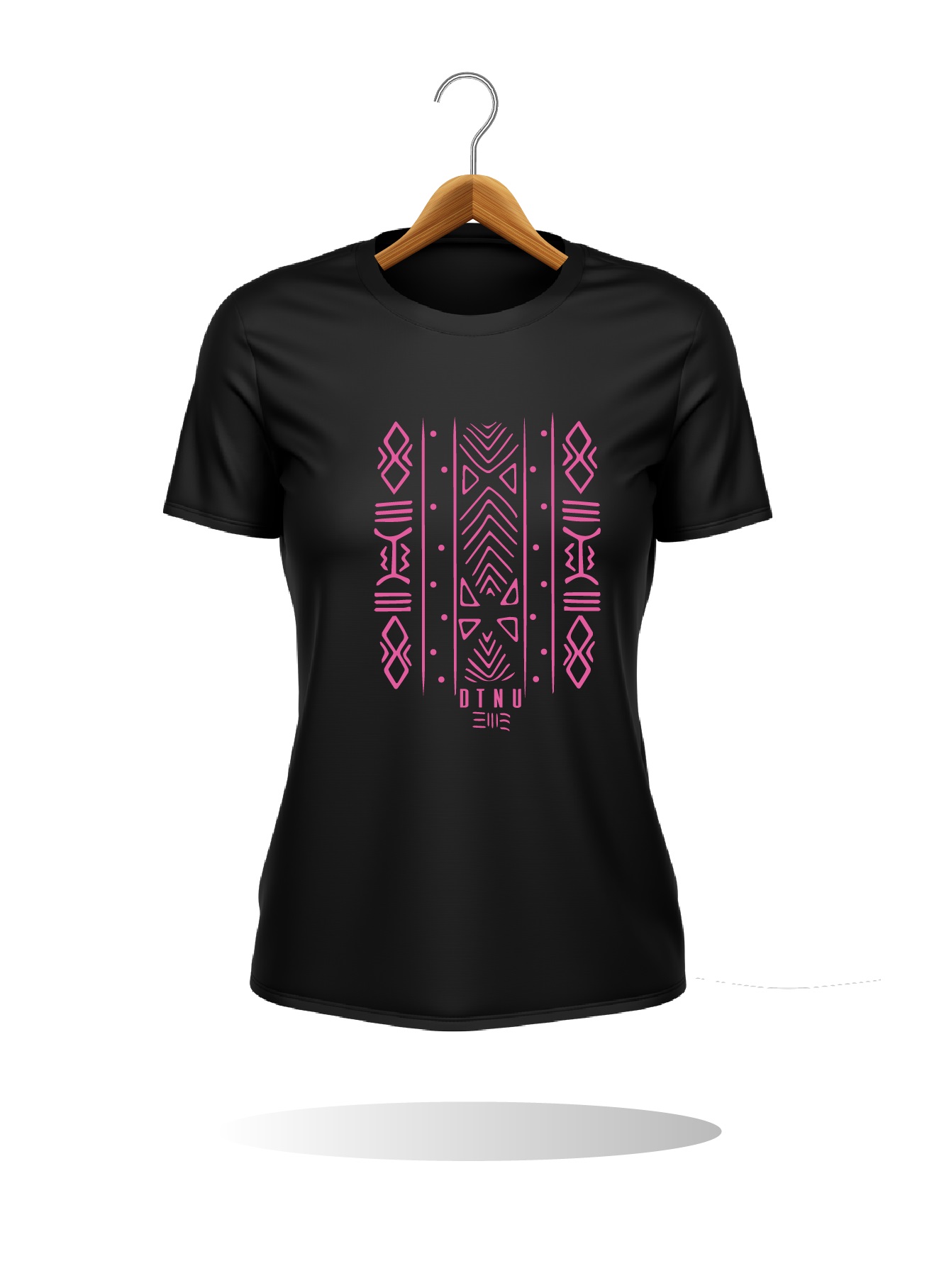 T-SHIRT NOIR FEMME BEAU GOLAN LOGO ROSE - Dtenu Store T-SHIRT NOIR FEMME BEAU GOLAN LOGO ROSE - Dtenu Store