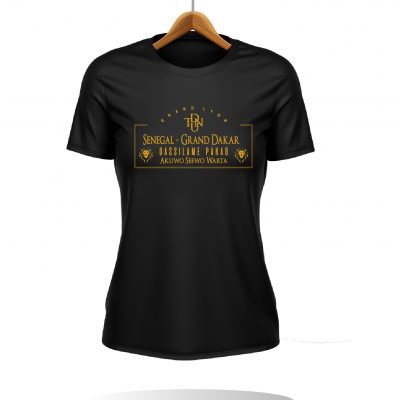 T-SHIRT NOIR FEMME GRAND DAKAR - Dtenu Store