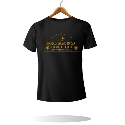 T-SHIRT NOIR HOMME SENEGAL GRAND DAKAR - Dtenu Store